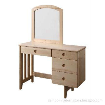 wooden dresser with mirror